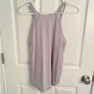 Lululemon shirt womens XS S Run off Route Tank Gray Iced Iris Mesh Vented